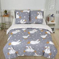 КПБ поплин евро: Гусиные лапки