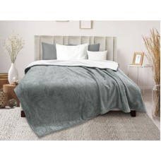 Плед 20-12: евро 200*220 Жаккард с шерпой ФФ-030