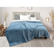 Плед 20-11: евро 200*240 Жаккард с шерпой ФФ-030