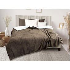 Плед 19-30: евро 200*220 Жаккард с шерпой ФФ-030