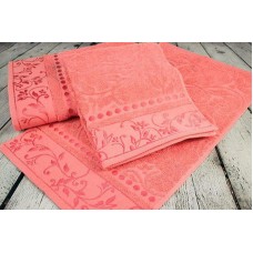 Полотенце махровое 50*90 жаккард в ассорт. (100% хлопок)