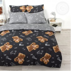 КПБ поплин евро: Плюшевый мишка /НОВИНКА